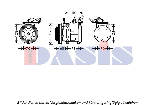 AKS DASIS Kompressori, ilmastointilaite 850715N